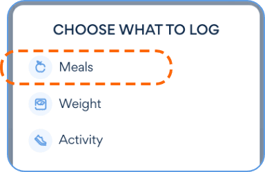 Picture of My Meals page.